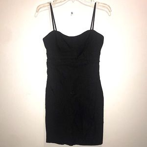 Ruby Rox Spaghetti Strap Bodycon Black Mini Dress